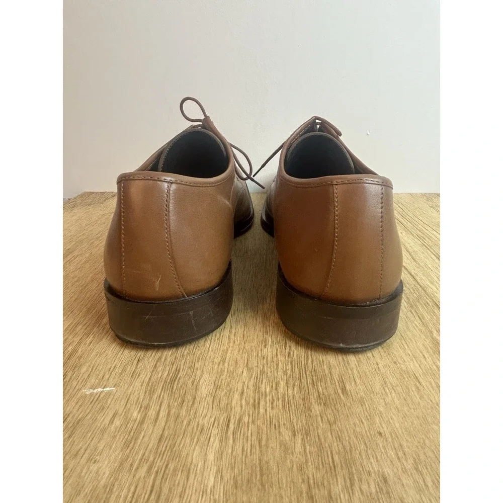 Coach Revere Men's Brown Leather Derby Dress Shoes Size 13D